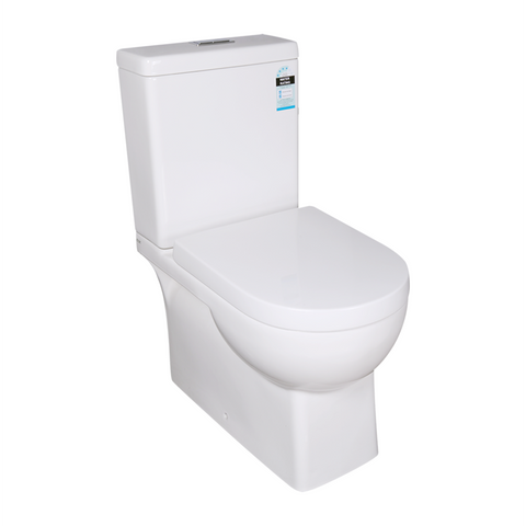 Leo Box Rim Flush Pan Back to Wall Toilet Suite Ceramic White 660X375X840 ,