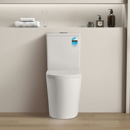 Alice Rimless Back to Wall Toilet Suite Ceramic White 655X380X870 ,