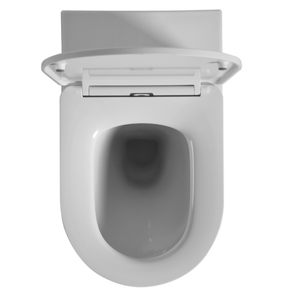 Alice Rimless Extra Height Wall Faced Floor Pan Toilet Ceramic White 620X360X445 ,