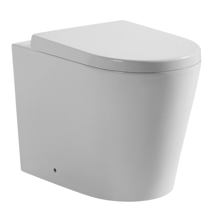 Alice Rimless Wall Faced Floor Pan Ceramic White 575X360X415 ,