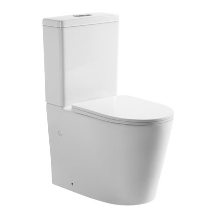 Vevo Tornado Back to Wall Toilet Suite Ceramic White 655X360X865 ,