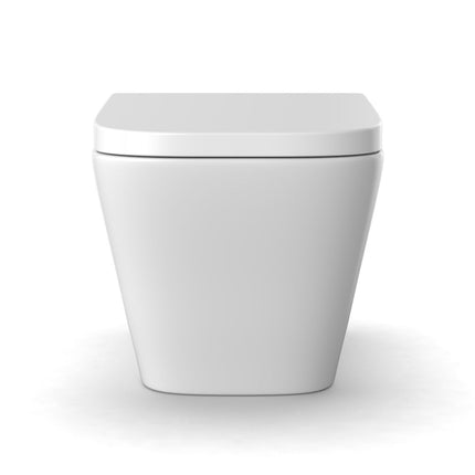 Kubic Box Rim Wall Hung Pan Toilet Ceramic White 550X345X320 ,