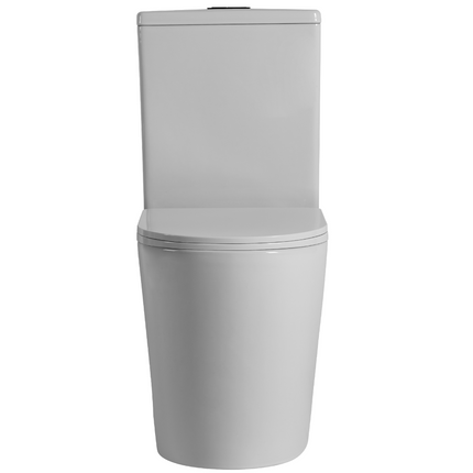 Alice Compact Rimless Back to Wall Toilet Suite Ceramic White 605X380X865 ,