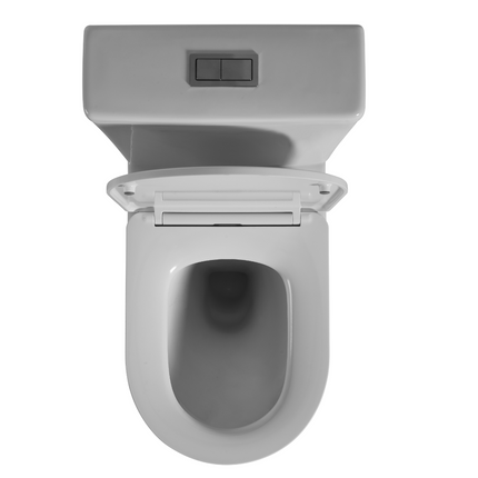 Alice Compact Rimless Back to Wall Toilet Suite Ceramic White 605X380X865 ,