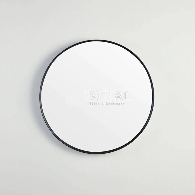 Olivia Matt Black Framed Round Mirror, 3 Sizes ,