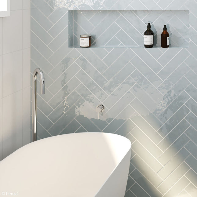 Fienza Kaya Chrome Wall Shower Mixer, Round Plate ,