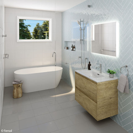 Fienza Kaya 600mm Chrome Single Towel Rail ,
