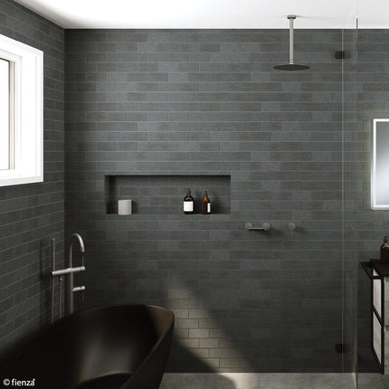 Fienza Kaya Gun Metal Ceiling Shower Head Set ,