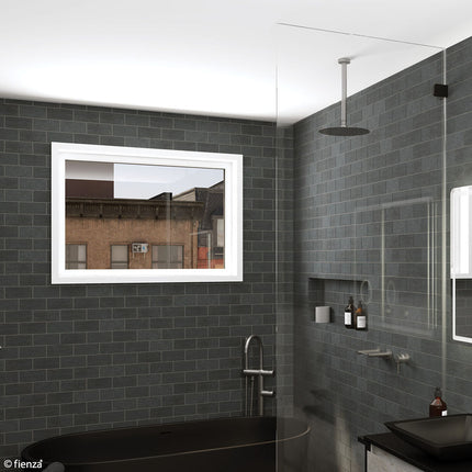 Fienza Kaya Gun Metal Ceiling Shower Head Set ,