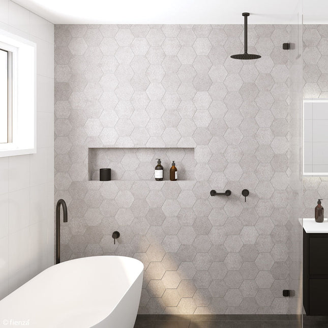 Fienza Kaya Chrome Ceiling Shower Head Set ,