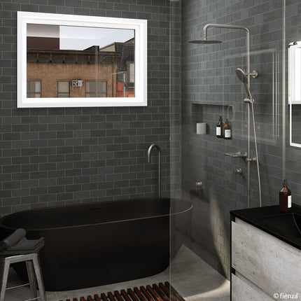 Fienza Kaya Gun Metal Twin Rail Shower ,