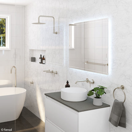 Fienza Hampton Rectangular LED Mirror, 900 X 700mm ,