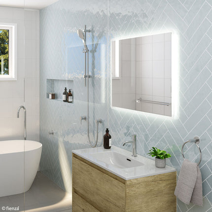 Fienza Luciana Rectangular LED Mirror, 1200 X 700mm ,