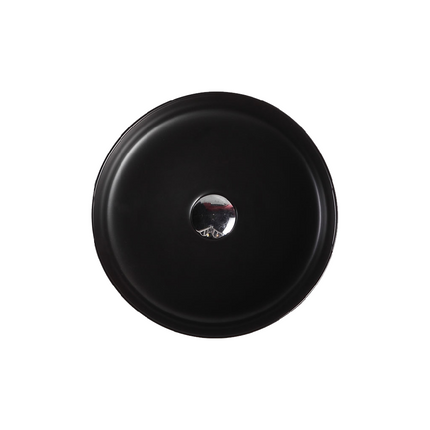 Matt Round Above Counter Basin Black 355X355X120 ,