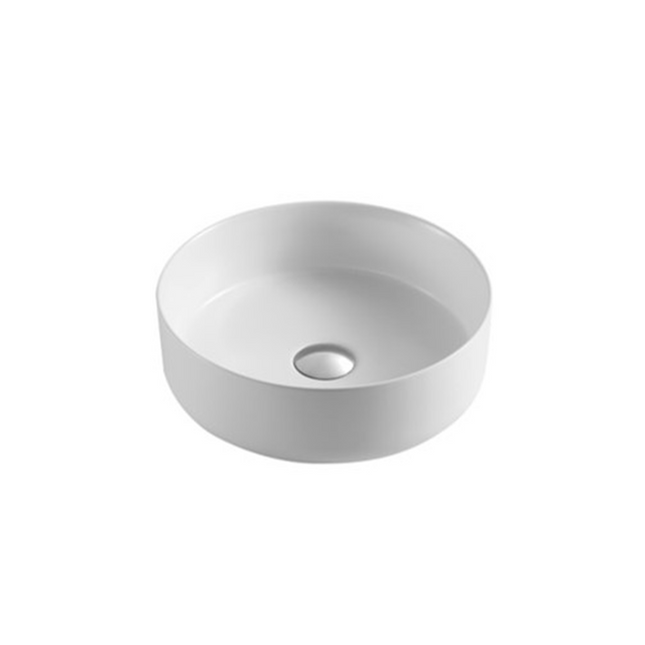 Matt Round Above Counter Basin White 355X355X120 ,