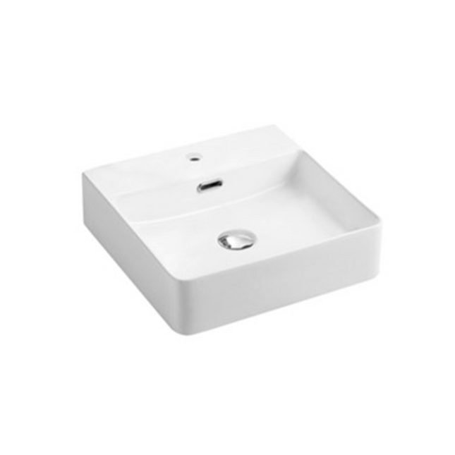 Matt Square Above Counter Basin White 420X420X120 ,