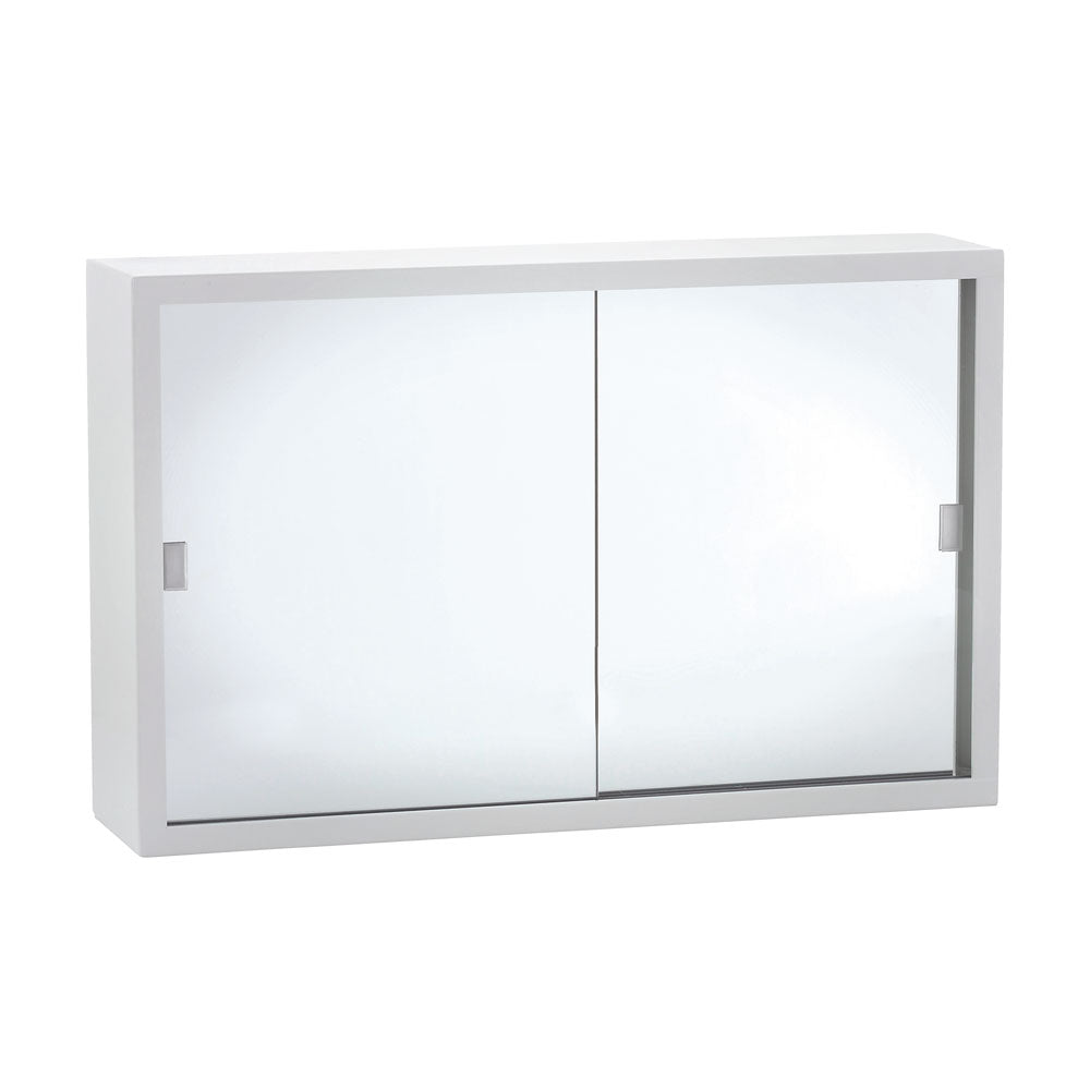 Fienza Metal Cabinet with Acrylic Mirror Doors, 600mm ,