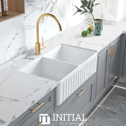 Boston Ceramic Reversible Butler Sink, Double Bowl ,