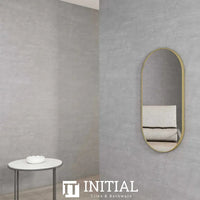 Wall Mounted Rose Oval Brushed Gold Frame Mirror Pencil Edge 1200X600mm ,