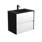 With Moulded Basin-Top - Montana Solid Surface / Satin Black Panels