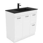 With Moulded Basin-Top - Montana Solid Surface / Right Hand Drawer