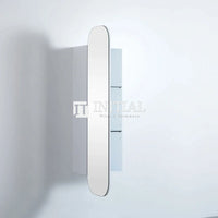 Olivia 1500 PVC Shaving Cabinet, Matte White, Rectangular Mirror ,