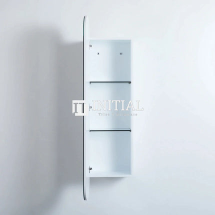 Olivia 1500 PVC Shaving Cabinet, Matte White, Rectangular Mirror ,