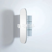 Olivia 400 PVC Shaving Cabinet, Matte White, Rectangular Mirror ,