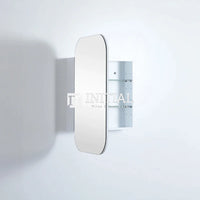 Olivia 600 PVC Shaving Cabinet, Matte White, Rectangular Mirror ,