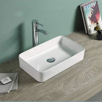 Gloss Rectangle Ultra Slim Above Counter Basin White 360X230X120 ,