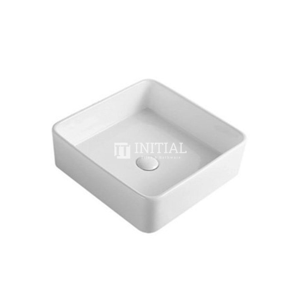 Gloss Square Ultra Slim Above Counter Basin White 415X415X135 ,