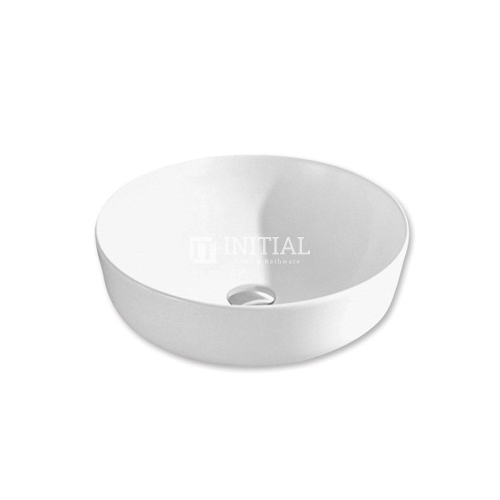 Gloss Round Ultra Slim Above Counter Basin White 420X420X140 ,