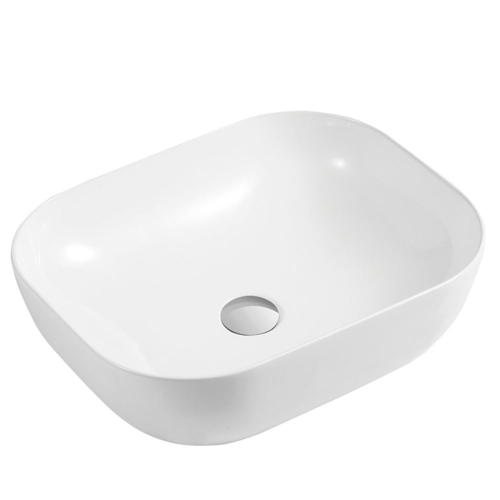 Gloss Oval Ultra Slim Above Counter Basin White 465X375X120 ,