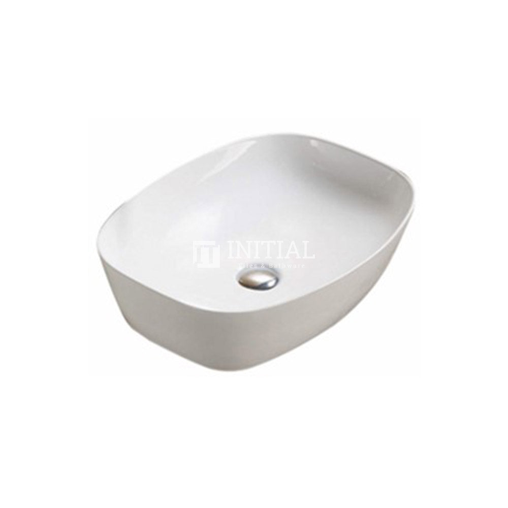 Gloss Oval Ultra Slim Above Counter Basin White 505X385X135 ,