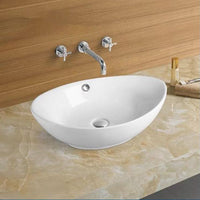 Gloss Oval Above Counter Basin White 585X390X190 ,