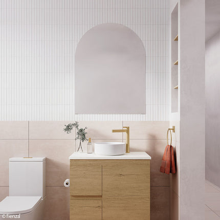 Fienza Arch Glue-On Mirror, Pencil Edge, 900 x 1050mm ,