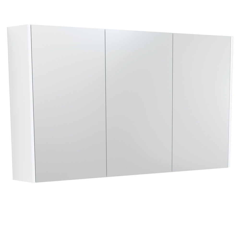 Fienza Universal Mirror Cabinet, Satin White Side Panels, 1200mm ,