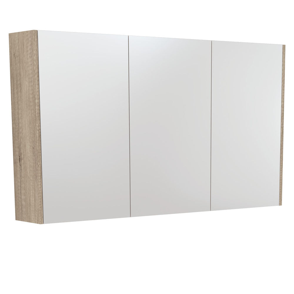 Fienza Universal Mirror Cabinet, Scandi Oak Side Panels, 1200mm ,