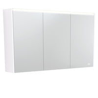 Fienza LED Mirror Cabinet, Gloss White Side Panels, 1200mm ,