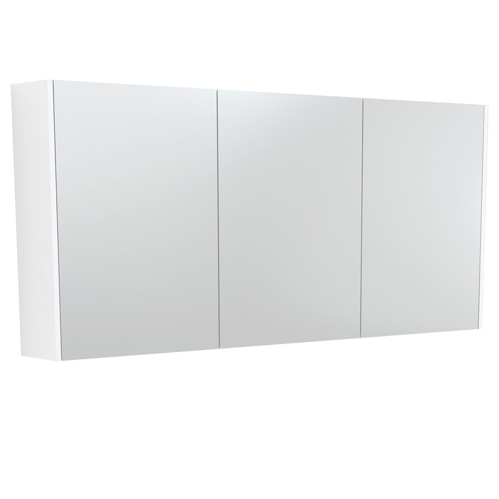 Fienza Universal Mirror Cabinet, Satin White Side Panels, 1500mm ,