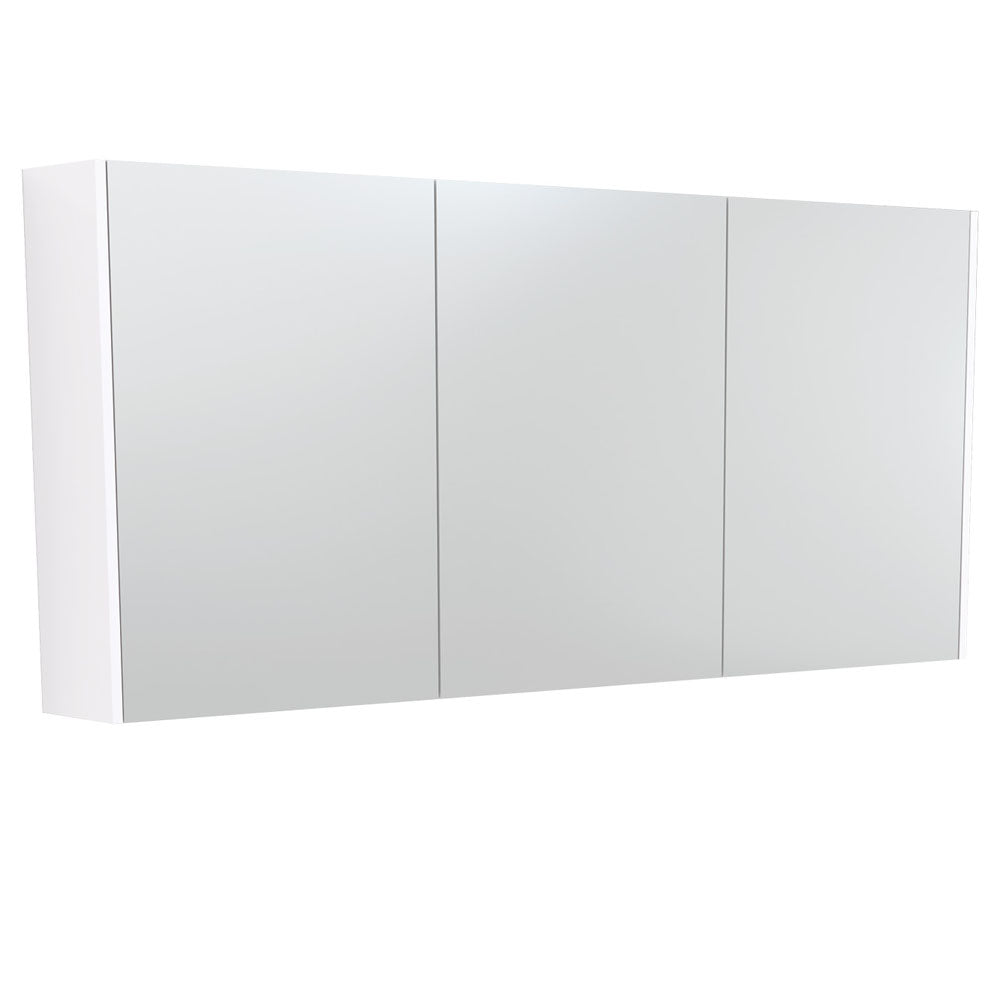 Fienza Universal Mirror Cabinet, Gloss White Side Panels, 1500mm ,