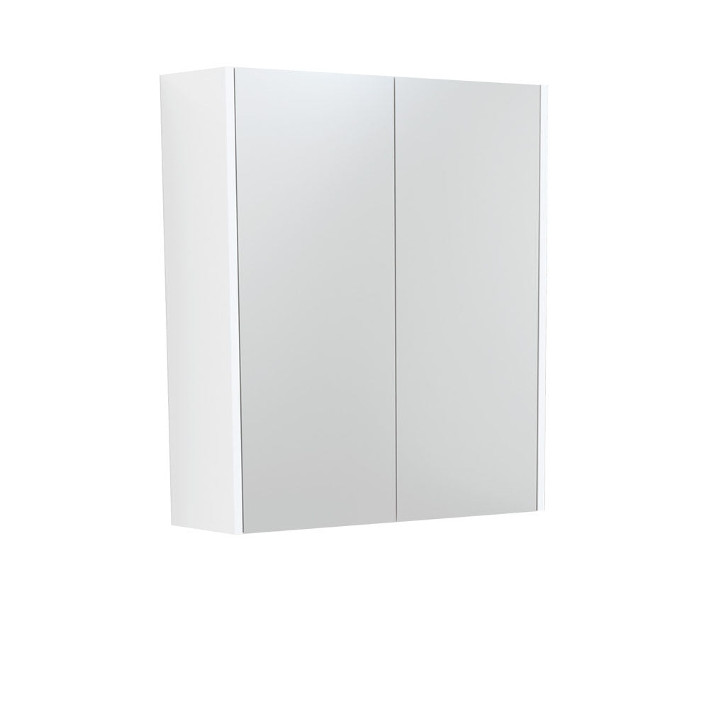 Fienza Universal Mirror Cabinet, Satin White Side Panels, 600mm ,