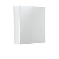 Fienza Universal Mirror Cabinet, Satin White Side Panels, 600mm ,