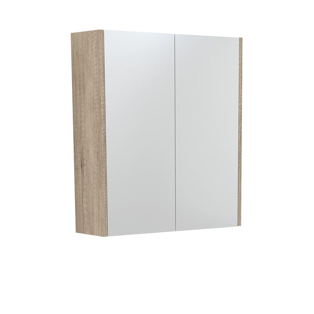 Fienza Universal Mirror Cabinet, Scandi Oak Side Panels, 600mm ,