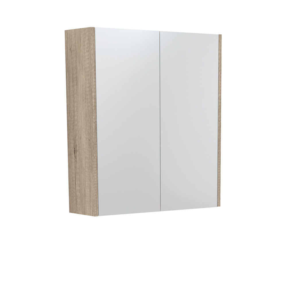 Fienza Universal Mirror Cabinet, Scandi Oak Side Panels, 600mm ,