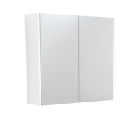 Fienza Universal Mirror Cabinet, Satin White Side Panels, 750mm ,