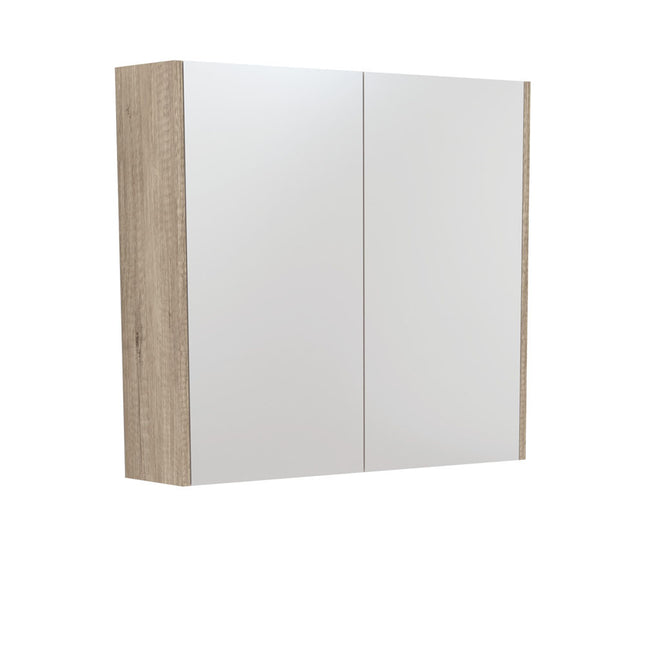 Fienza Universal Mirror Cabinet, Scandi Oak Side Panels, 750mm ,