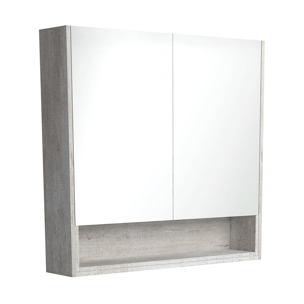 Fienza Universal Mirror Cabinet, Industrial Display Shelf, 900mm ,