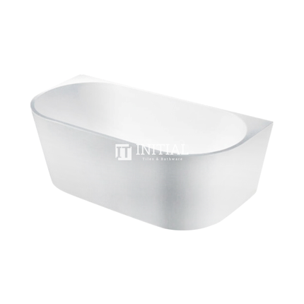 Bathroom Gloss or Matt White Victoria Back to Wall Bathtub with No Overflow 1400X735X580 ,