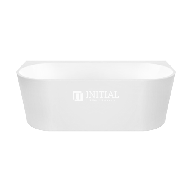 Bathroom Gloss or Matt White Victoria Back to Wall Bathtub with No Overflow 1500X750X580 , Gloss White
